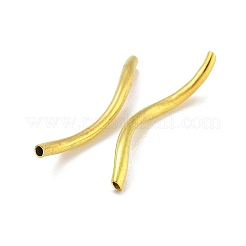 真鍮ツイストチューブビーズ  カドミウムフリー＆鉛フリー  ゴールドカラー  29~31.5x2mm  穴：1.2mm&nbsp;KK-B120-02D-G
