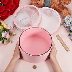 2Pcs 2 Sizes Flat Round Cardboard Paper Flower Organizer Package Boxes&nbsp;CON-BC0007-79C