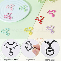 26Pcs 13 Colors Spray Printed Alloy Swivel Clasps&nbsp;FIND-SC0017-68