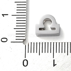 星座 304 ステンレススチール チャーム  天秤座  7x9x3mm  穴：2mm&nbsp;LS-STAS-U038-01P-07
