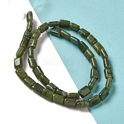 天然中国南部翡翠ビーズ連売り  長方形  8~9x6.5~7x4mm  穴：0.8mm  約45個/連  15.16インチ（38.5cm）&nbsp;G-G085-A23-01