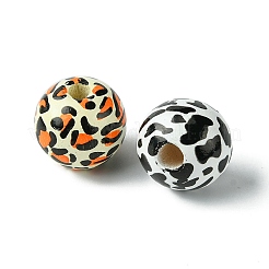 40Pcs 5 Colors Wood European Beads&nbsp;WOOD-FS0001-20