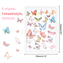 6 Sheet 6 Style Plastic Cabochons&nbsp;DIY-OC0007-25