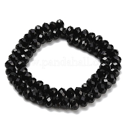 Natural Black Onyx Beads Strands&nbsp;G-C259-A17-5x8mm