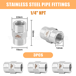 304 Stainless Steel Full Hex Coupling&nbsp;FIND-WH0038-35P