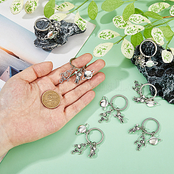 16Pcs Alloy Keychain&nbsp;KEYC-FH00064