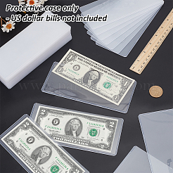 Rectangle Plastic Dollar Bill Holder for Collectors&nbsp;AJEW-WH0248-737B