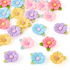 20pcs Opaque Resin Cabochons&nbsp;RESI-TADJ0001-08D