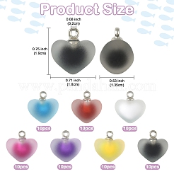 10Pcs Frosted Resin Pendants&nbsp;RESI-YW0004-45G