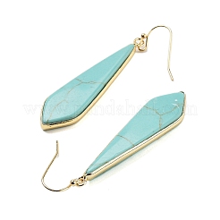 Synthetic Turquoise Dangle Earrings&nbsp;EJEW-P145-03G