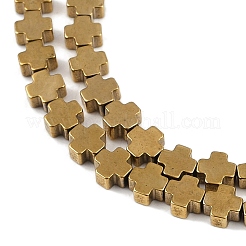 Electroplated Synthetic Non-magnetic Hematite Beads Strands&nbsp;G-J211-A06-02