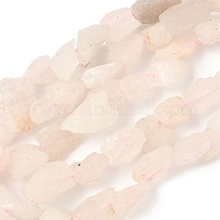 生の粗い天然のクォーツビーズ連売り  ナゲット  7~12x4~10x3~8mm  穴：1mm  約46~52個/連  15.35~15.94''（39~40.5センチメートル）&nbsp;G-M453-C03