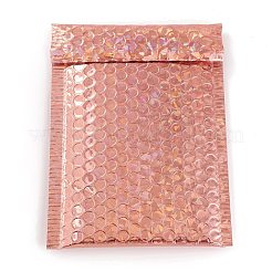 レーザーフィルムパッケージバッグ  バブルメーラー  パッド入り封筒  長方形  桃パフ  24x15x0.6cm&nbsp;OPC-P003-01B-09