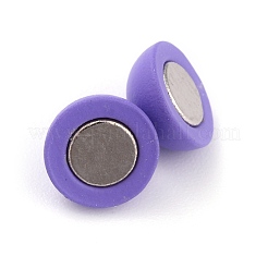 ループ付き合金マグネットクラスプ  ラウンド  ライラック  13x8mm  穴：1.2mm&nbsp;PALLOY-P223-A01-06