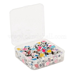 80Pcs 8 Style Food Series UV Plating Acrylic European Beads&nbsp;OACR-LS0001-08