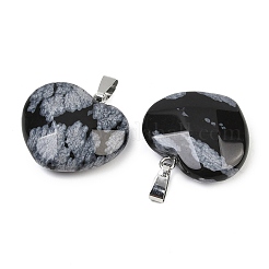 Natural Snowflake Obsidian Pendants&nbsp;G-A281-02P-09