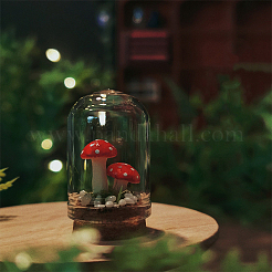 Resin Mushroom Bell Jar Model&nbsp;PW-WG8B3E0-01