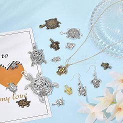 16 Style Tibetan Style Alloy Pendants&nbsp;FIND-CA0006-35