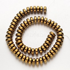 Electroplate Non-magnetic Synthetic Hematite Beads Strands&nbsp;G-F300-16-03