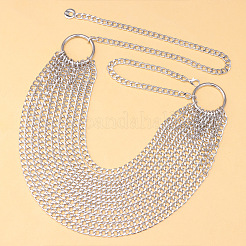 Alloy Cuban Link Chain Multi Layer Waist Chains&nbsp;WG8B3D2-02
