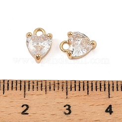 Brass Micro Pave Cubic Zirconia Pendants&nbsp;KK-K374-16G