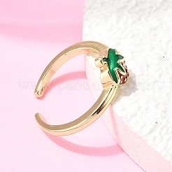 Brass Cuff Open Rings for Women&nbsp;RJEW-C164-05B-G