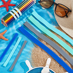 Blue Series Silicone Towel Bands Sets&nbsp;AJEW-WH0016-31A
