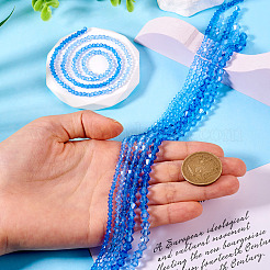 12 Strands 3 Styles Gradient Color Baking Paint Glass Bead Strands&nbsp;DGLA-TA0001-21A