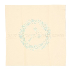Christmas Themed DIY Embroidery Cup Mat Sets&nbsp;DIY-P021-B04