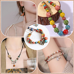 180Pcs 12 Colors Handmade Porcelain Beads&nbsp;PORC-PH0001-43