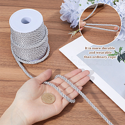 20 Yards 3-Ply Cotton Cord&nbsp;OCOR-WH0086-16A