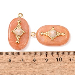 304 Stainless Steel Resin Pendants&nbsp;STAS-F352-01G-01