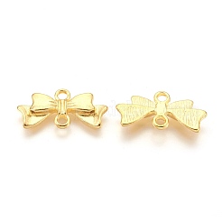 合金リンクコネクター  鉛フリー及びカドミウムフリー  蝶結び  ゴールドカラー  20x10x3mm  穴：2mm&nbsp;EA11930Y-G