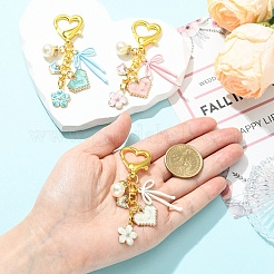 Alloy Enamel Pendant Decorations&nbsp;HJEW-YW00282-01