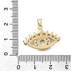Brass Micro Pave Cubic Zirconia Pendants&nbsp;KK-P336-09G