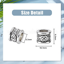 200G Tibetan Style Zinc Alloy Beads&nbsp;TIBEB-DC0001-02