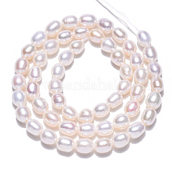 Natural Cultured Freshwater Pearl Beads Strands&nbsp;PEAR-N012-05O