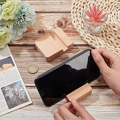 ブナ材の携帯電話ホルダー  携帯スタンドホルダー  ユニバーサルポータブルタブレットホルダー  バリーウッド  8x6x2cm&nbsp;AJEW-NB0003-89A