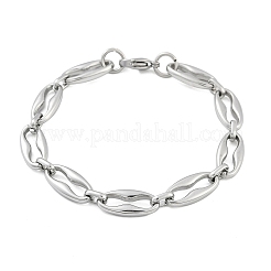 304 Stainless Steel Coffee Bean Chain Bracelets for Women Men&nbsp;BJEW-F488-45P