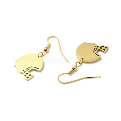 PVD Vacuum Plating 304 Stainless Steel Dangle Earrings&nbsp;EJEW-A023-01G