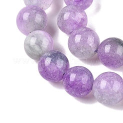 Dyed Natural White Jade Beads Strands&nbsp;G-T138-8mm-210-22