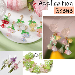500Pcs Leaf & Flower Jewelry Making Kits&nbsp;DIY-SC0031-75