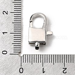 Brass Clear Cubic Zirconia Lobster Claw Clasps&nbsp;KK-Z078-48A-P