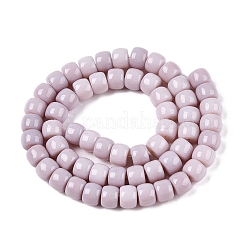 オペークガラスビーズ連売り  バレル  アザミ  8x6mm  穴：1.6mm  約61~62個/連  14.84''~15.16''（37.7~38.5センチメートル）&nbsp;GLAA-NH0002-B09