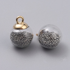 Transparent Glass Globe Pendants&nbsp;GLAA-TAC0002-K04