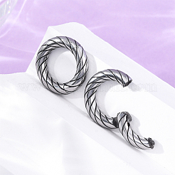 2 Pairs 316 Stainless Steel Spring Gate Rings&nbsp;STAS-BBC0007-87