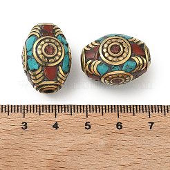 Handmade Tibetan Style Beads&nbsp;KK-Z157-03AG-04