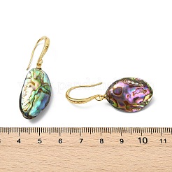 Natural Paua Shell Dangle Earrings for Women&nbsp;EJEW-JE07155