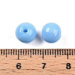 Opaque Solid Color Glass Beads&nbsp;X1-GLAA-N007-8mm-A14