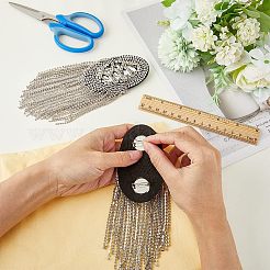 2Pcs Detachable Iron Tassel Epaulettes&nbsp;FIND-FH0005-44P
